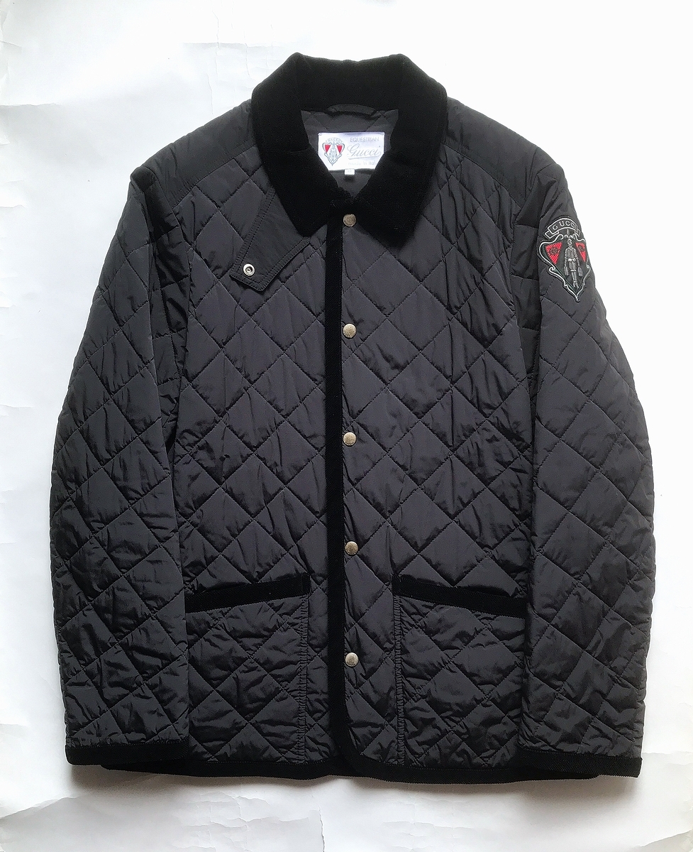 GUCCI グッチ Equestrian 乗馬 キルティング ジャケット メンズ 乗馬コレクション ミケーレ