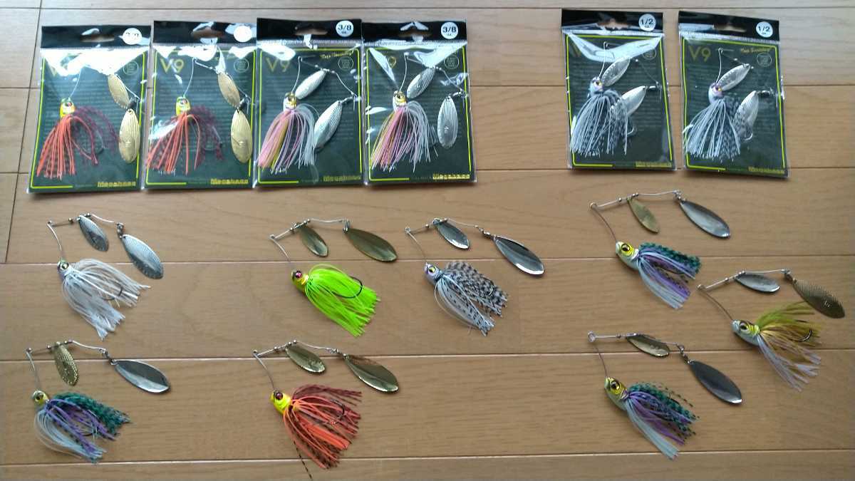 セール，新作 メガバス V9 スピナーベイト 14個＋1個(スピナーベイト、バズベイト)｜売買されたオークション情報、yahooの商品情報をアーカイブ公開 - オークファン 淡水