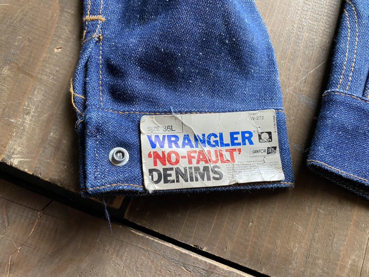 80sラングラー Wrangler Gジャン USA製 デニムジャケット デッド