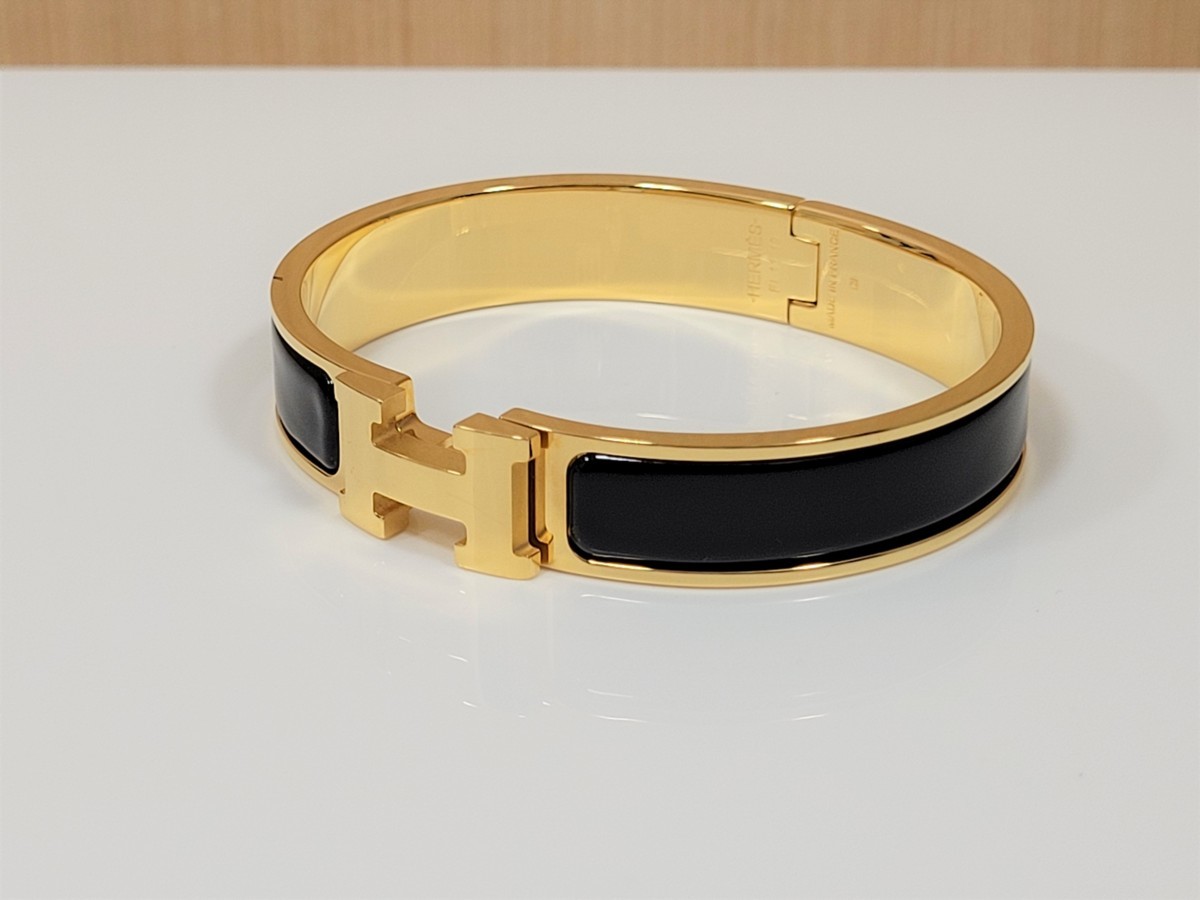 ◇エルメス HERMES ブレスレット クリッククラックPM ゴールド 