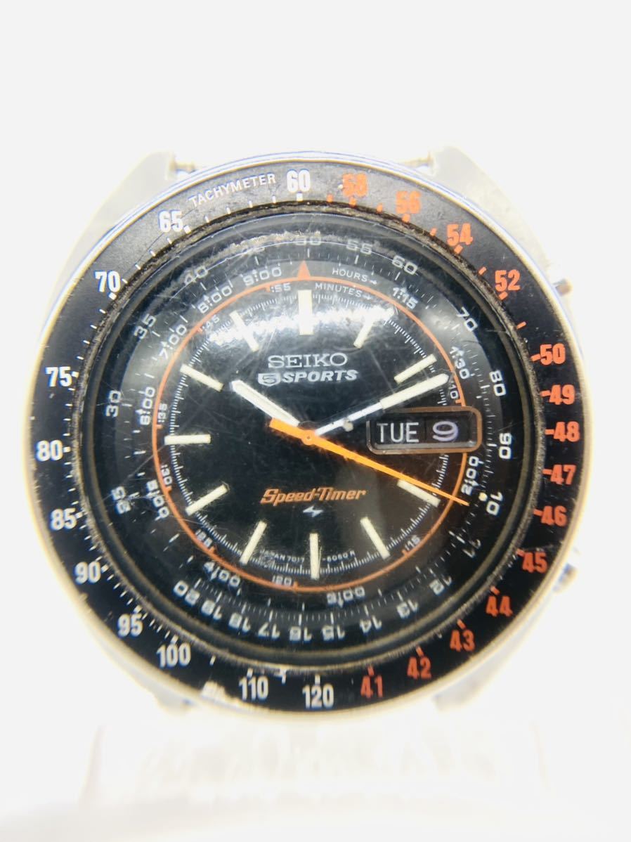 ジャンク品 SEIKO/セイコー ファイブスポーツ スピードタイマー 7017 