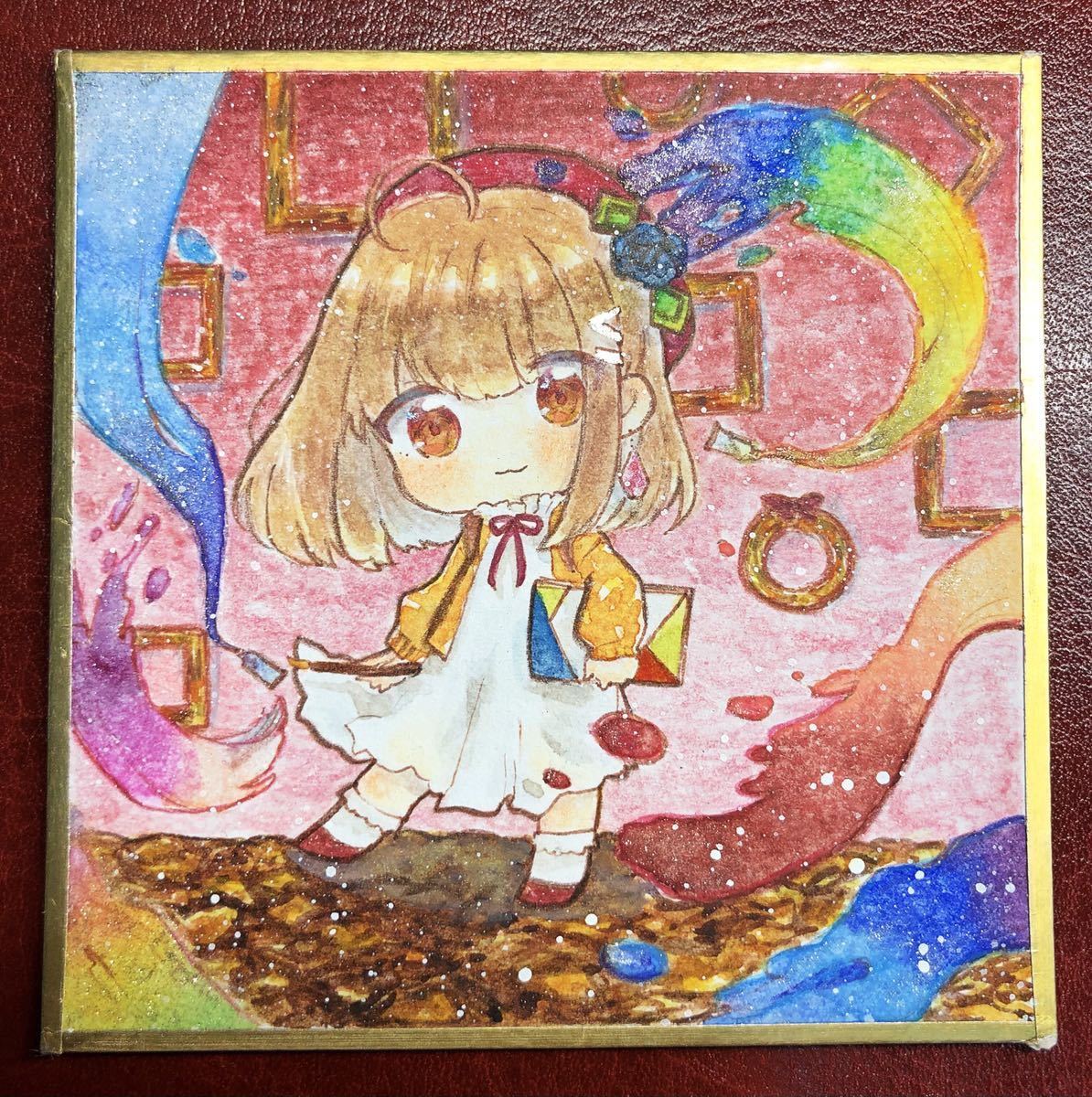 手描きイラスト オリジナル女の子ミニ色紙 手描きイラスト 売買されたオークション情報 Yahooの商品情報をアーカイブ公開 オークファン Aucfan Com