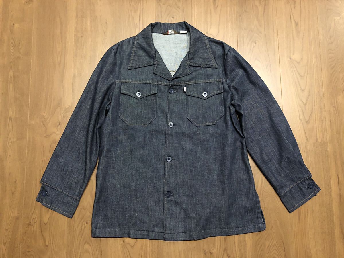 70s リーバイス USA製 gentleman jeans デニム シャツジャケット M 