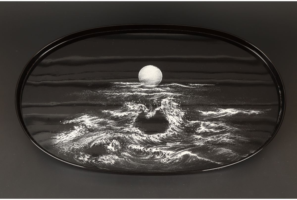 Ura 黒漆塗満月波風景図盆景盆 4 G 72 検 骨董 漆器 漆盆 盆石盆 盆栽台 花台 水石 鑑賞石 盆 売買されたオークション情報 Yahooの商品情報をアーカイブ公開 オークファン Aucfan Com