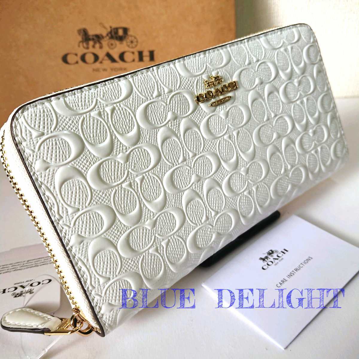 1円スタート【新品-未使用】コーチ COACH シグネチャー ホワイト 白 1円スタート【新品-未使用】コーチ COACH シグネチャー ホワイト 白