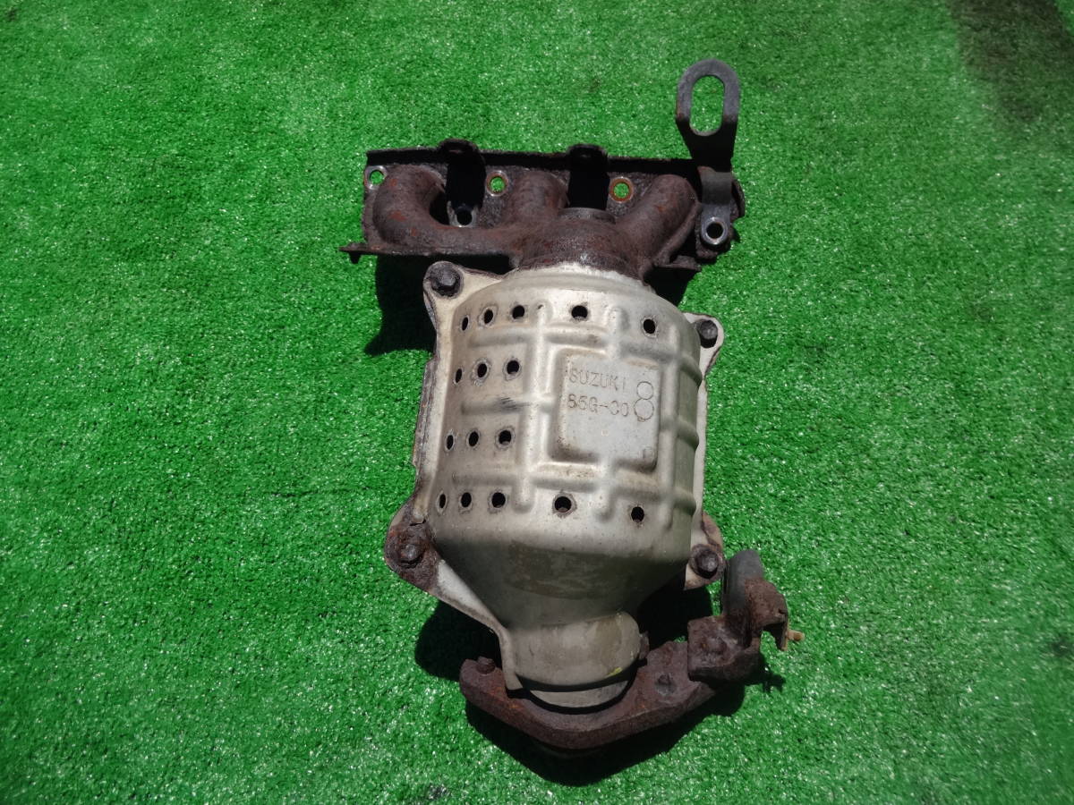 スズキ K6A 触媒 コンバーター エキマニ 85G-C08 素材用 