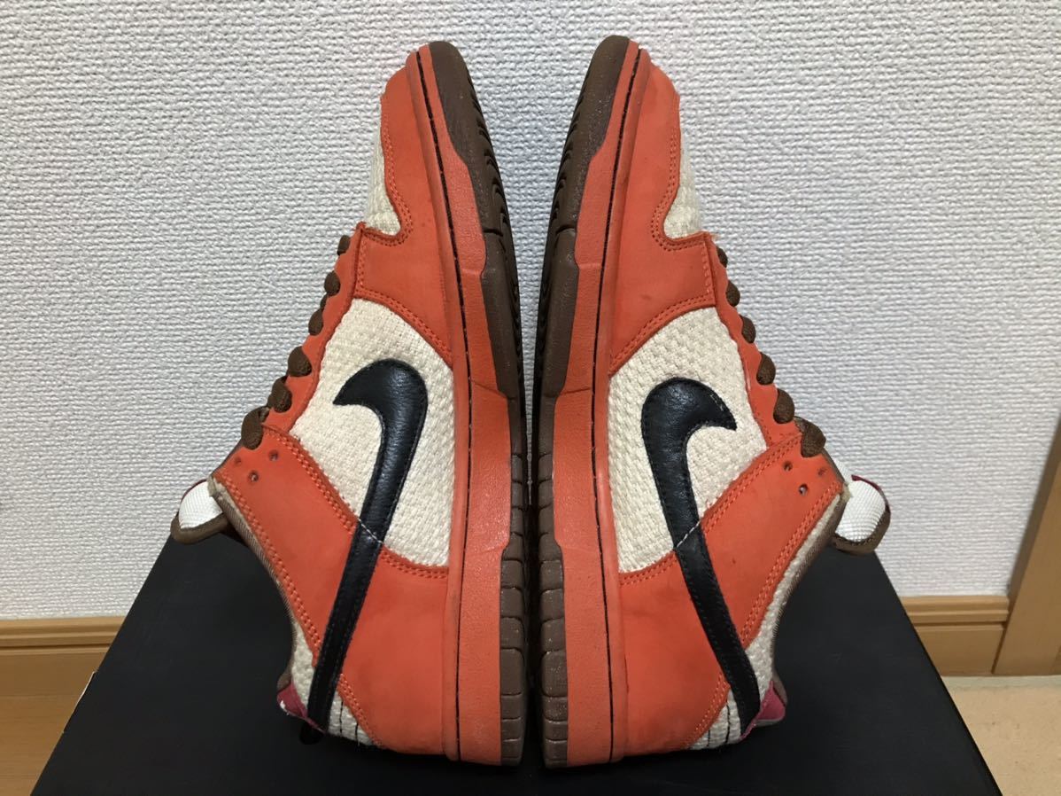 2009 NIKE SB DUNK LOW PREMIUM SB UN-HEMP 313170-101 sail/black 
