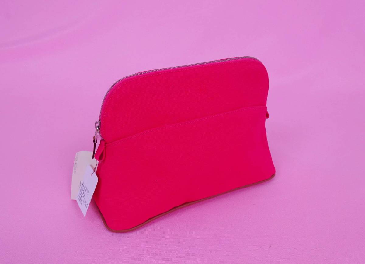 HERMES エルメス ボリード ポーチTROUSSE DE VOYAGE BOLIDE MM ピンク