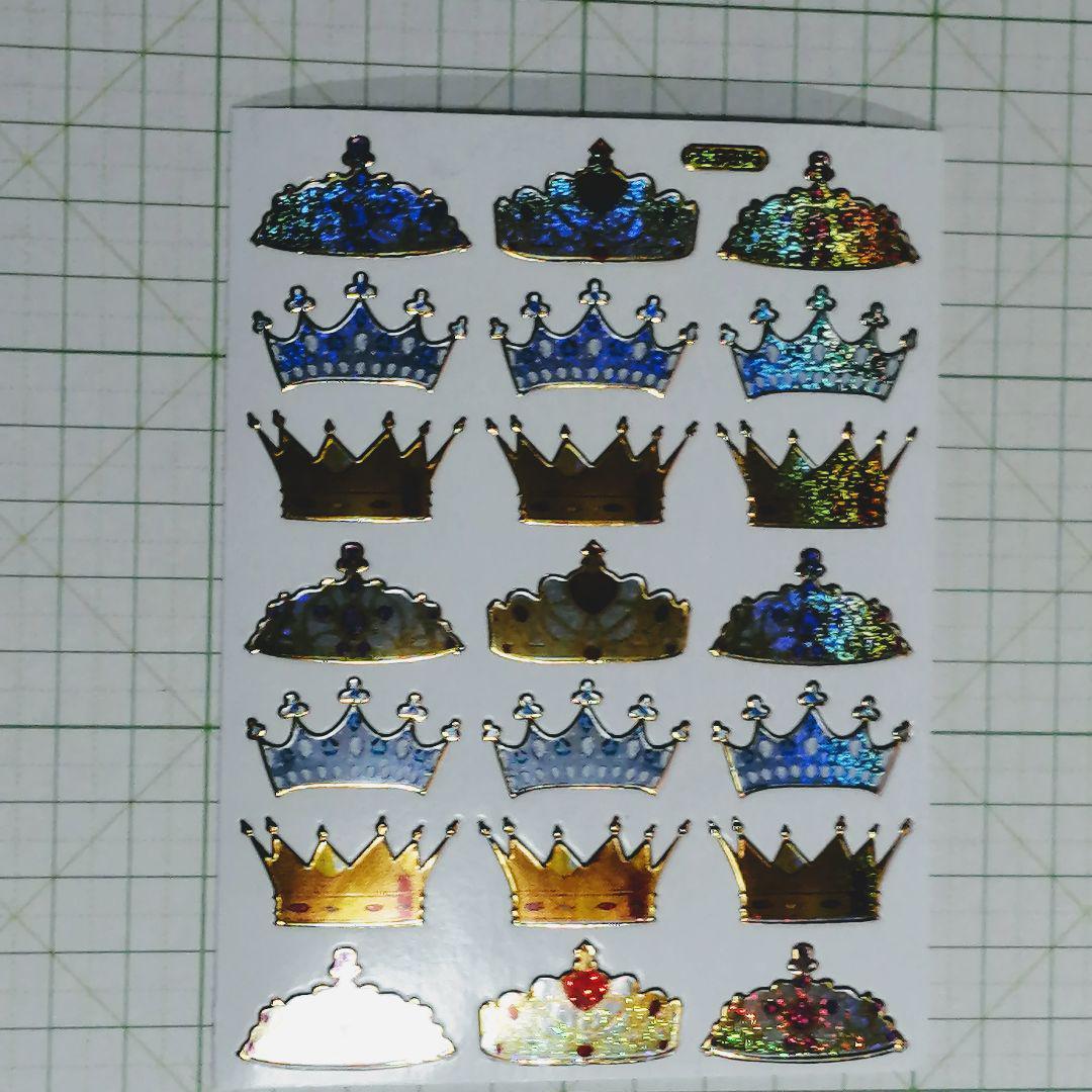 ティアラ 王冠 デザイン シール きらきら 光 ステッカー 王様 王女様 キング クィーン きらきら 光る 広告 ノベルティグッズ 売買されたオークション情報 Yahooの商品情報をアーカイブ公開 オークファン Aucfan Com