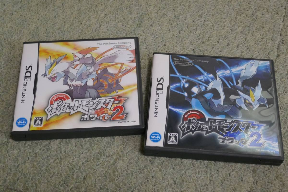 現状品】☆DS ソフト ポケモン 6本セット ホワイト/ブラック2/プラチナ