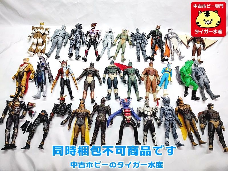 仮面ライダー ソフビ コレクション多数　まとめ売り　ジャンク ジャンク◇仮面ライダー系 ソフビ 多数セット 同時梱包不可 1円