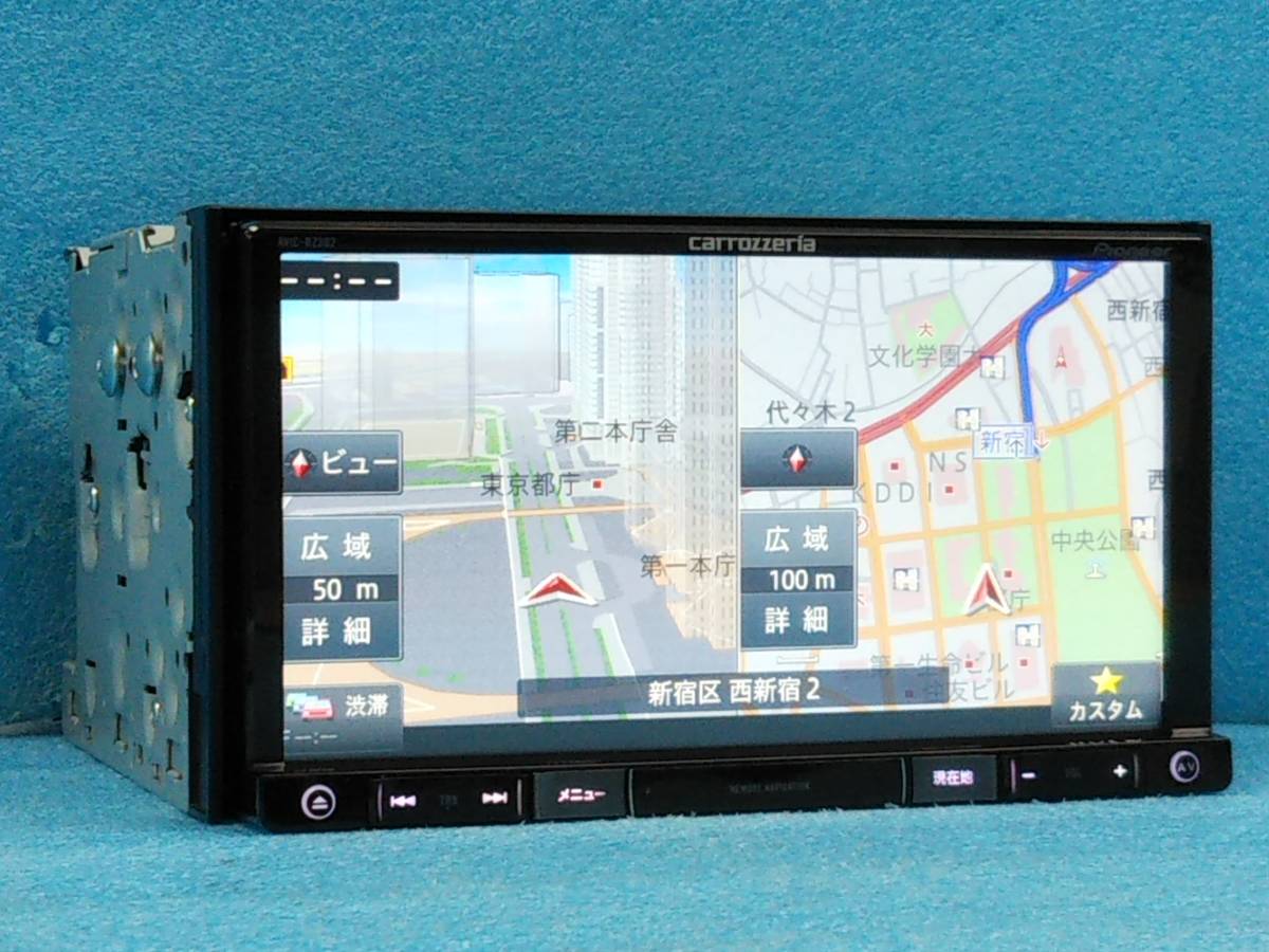 ☆カロッツェリア 楽ナビ AVIC-RZ302 2018MAP/ワンセグTV/DVD/CD/SD 