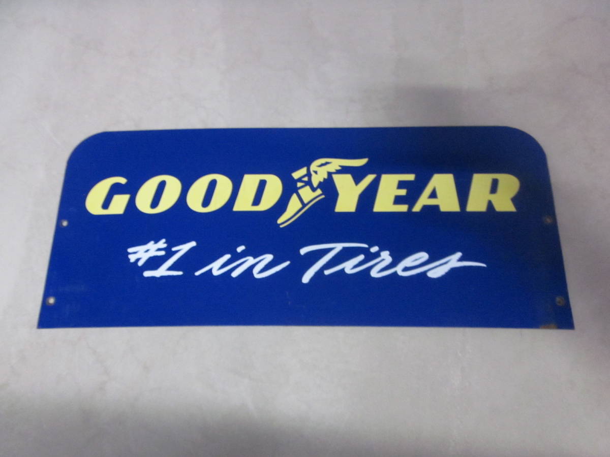 GOODYEAR 看板 グッドイヤー ビンテージ 88cm世田谷ベース グッドイヤー ビンテージ 看板 ⁄ ホーロー看板 GOODYEAR YEAR 大型