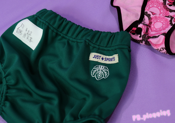 体操服ジャージ/陸上/部活/ゲームパンツ/スポーツインナー付【M】緑_2