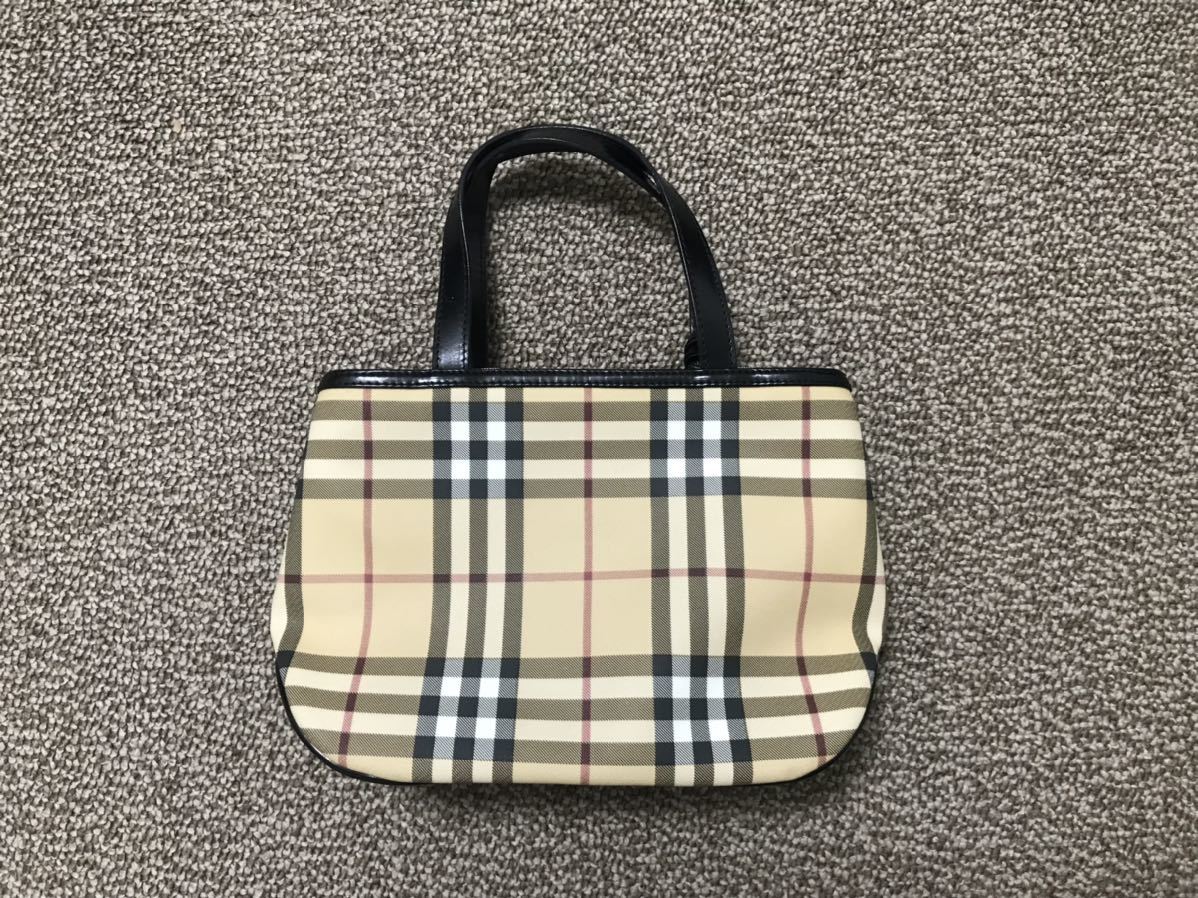 BURBERRY LONDON バーバリーロンドン ハンドバッグ ノバチェック PVC
