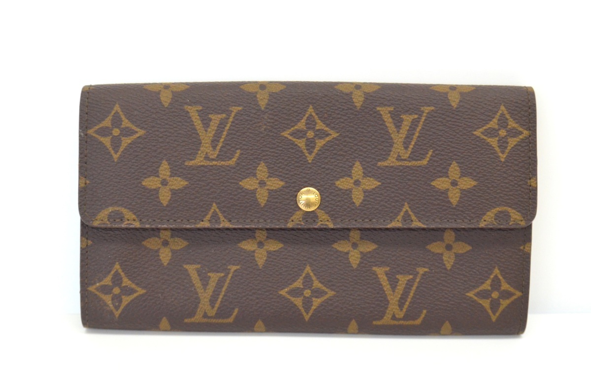 fui] LOUIS VUITTON ルイヴィトン モノグラム 折財布 長財布