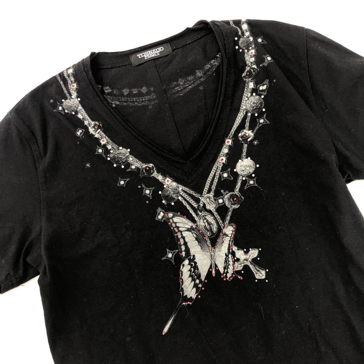 Eg12 TORNADOMART トルネードマート 半袖Tシャツ Vネックシャツ 