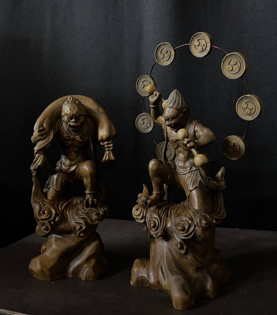 仏教工芸品　総楠製　井波彫刻　一刀彫　極上彫　木彫仏像　九龍観音菩薩立像 仏教工芸品 総柘植材 井波彫刻 時代彫刻 極上彫 木彫仏像 精密彫刻