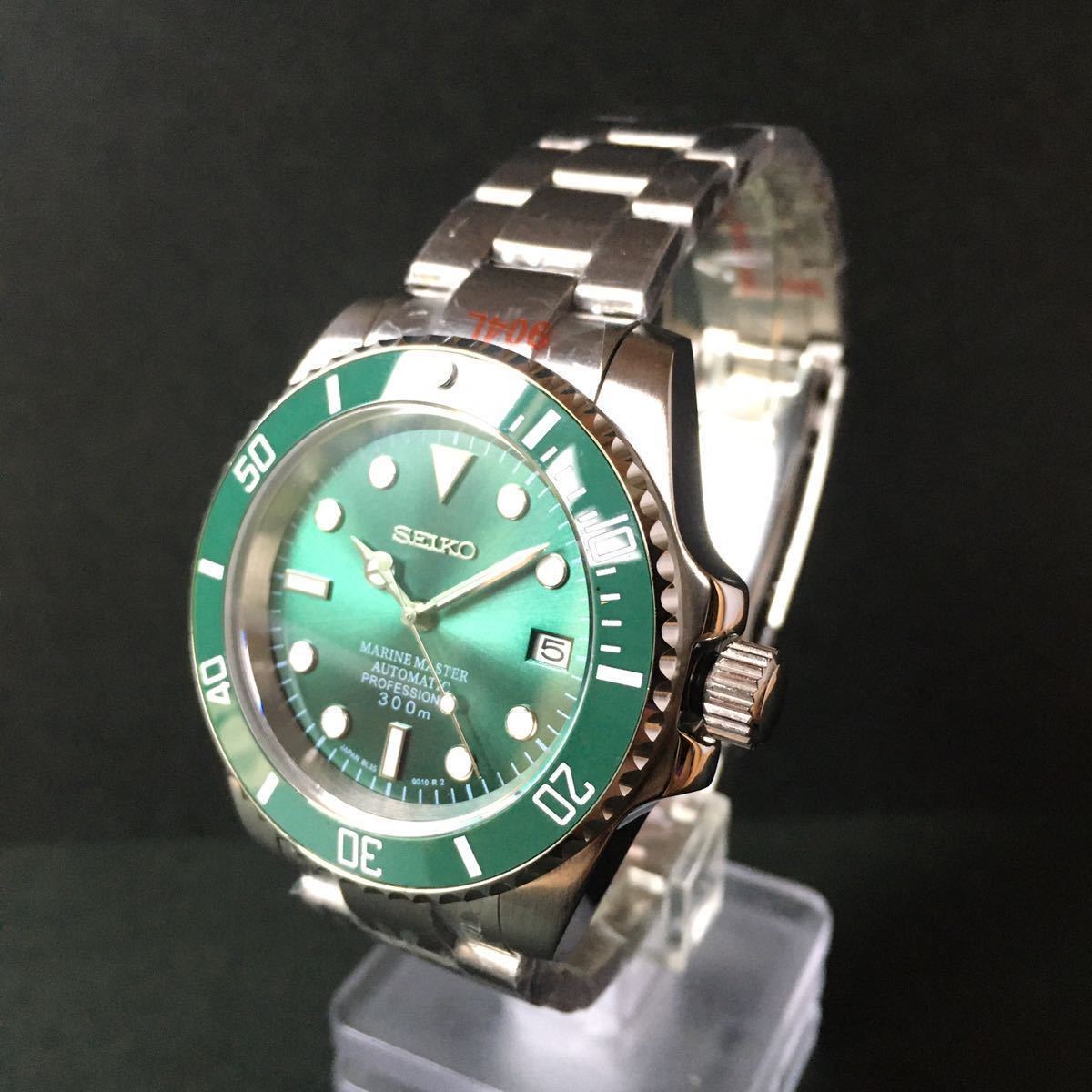 新品未使用 SEIKO MOD グリーンサブタイプ NH35 セイコー カスタム 