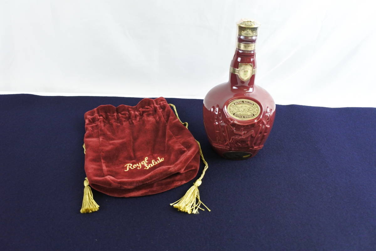 未開栓 ロイヤルサルート ROYAL SALUTE 21年 赤陶器 スコッチ 