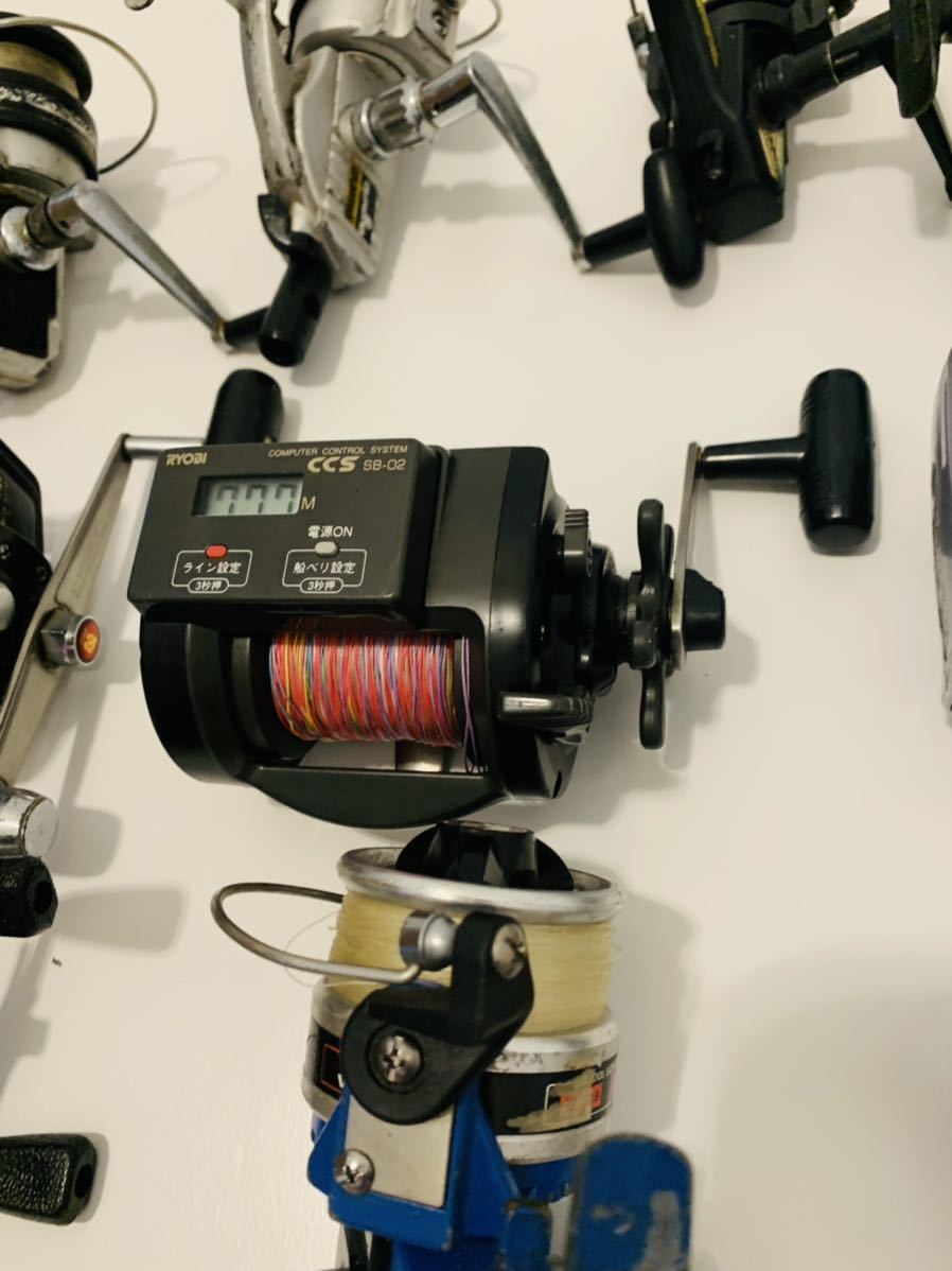 shimano、Daiwa、Ryobiリールまとめて14台 shimano、Daiwa、Ryobi