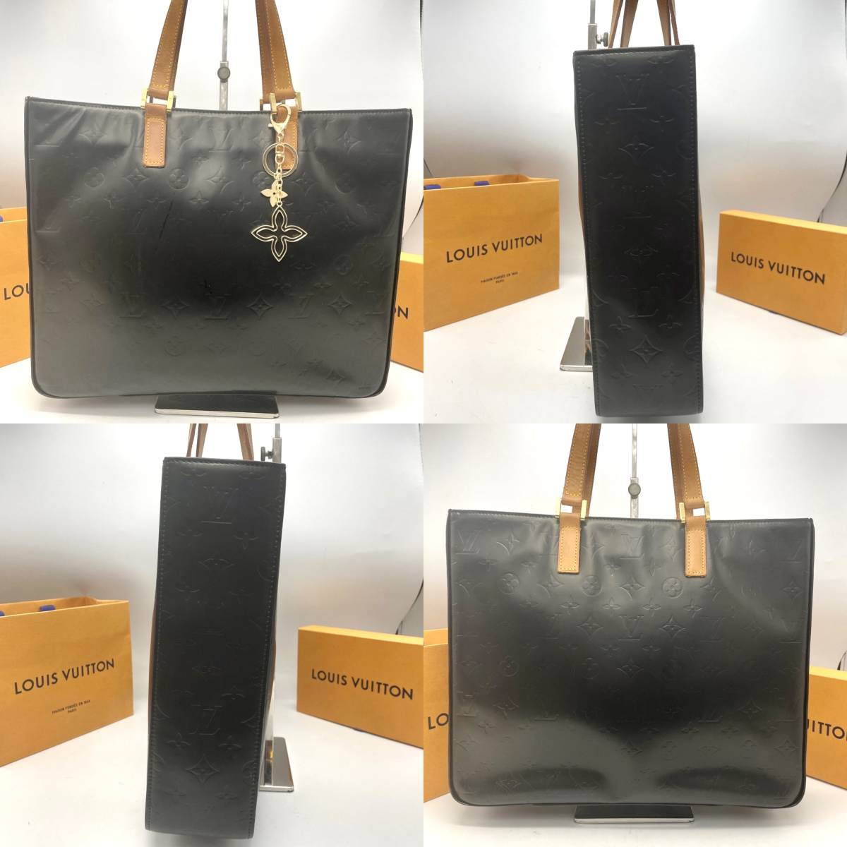 ルイヴィトン コロンバス LOUIS VUITTON トートバッグ バッグ ヴェルニ