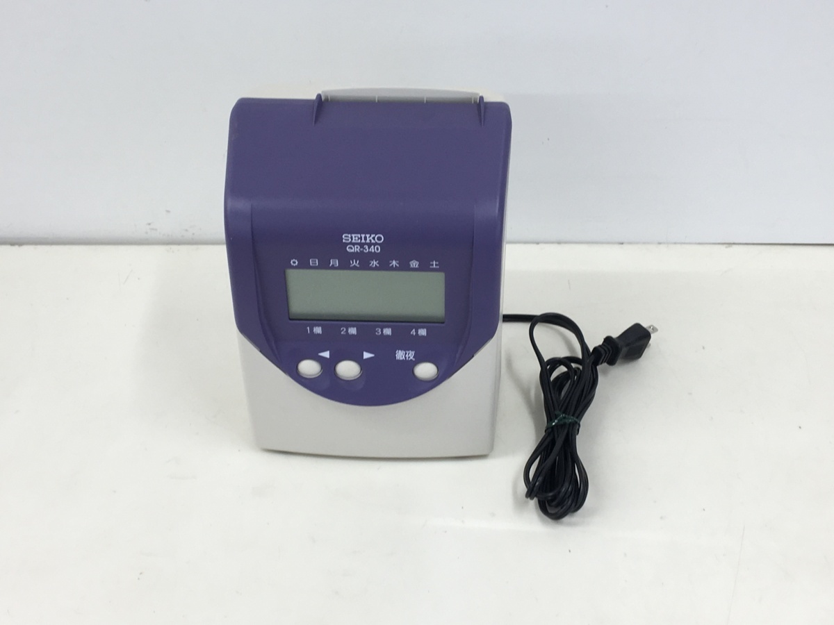 SEIKO タイムレコーダー　セイコー　QR-340 現状品（管：2A7-M）