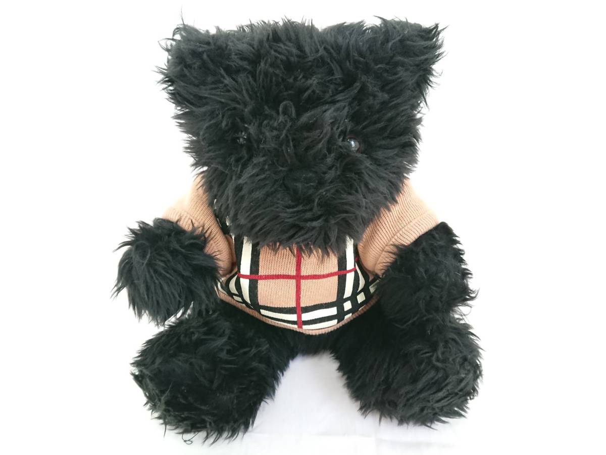 Burberry ブラックベアー ぬいぐるみ バーバリークマ 黒いクマ 高さ２４ｃｍ 黒 くま クマ一般 売買されたオークション情報 Yahooの商品情報をアーカイブ公開 オークファン Aucfan Com