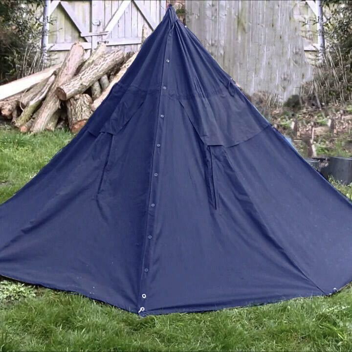 ☆新品☆ポーランド軍 ポンチョ テント 160 170 サイズ1 濃紺 ネイビー