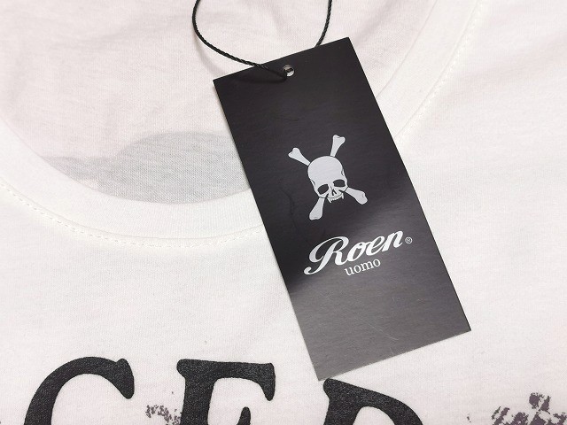 新品】Roen PRECEDED Tシャツ 半袖【L】白/ホワイト◇ロエン 新品】Roen PRECEDED Tシャツ 半袖【L】白/ホワイト◇ロエン