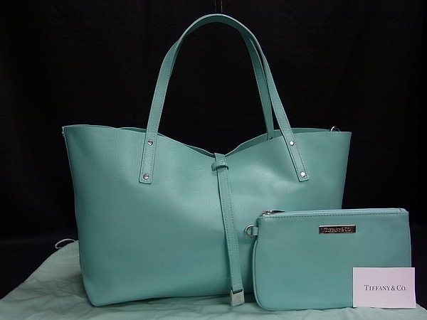 1円□美品□ TIFFANY＆Co. ティファニー レザー リバーシブル トート  