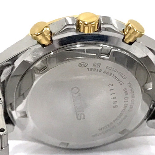 SEIKO セイコー 腕時計 ウォッチ ジウジアーロ SBPJ007 セイコー スピリット クロノグラフ デイト コンビカラー 8T63-00D0 箱 説明書 コマ付 QZ メンズ 腕時計 SEIKO