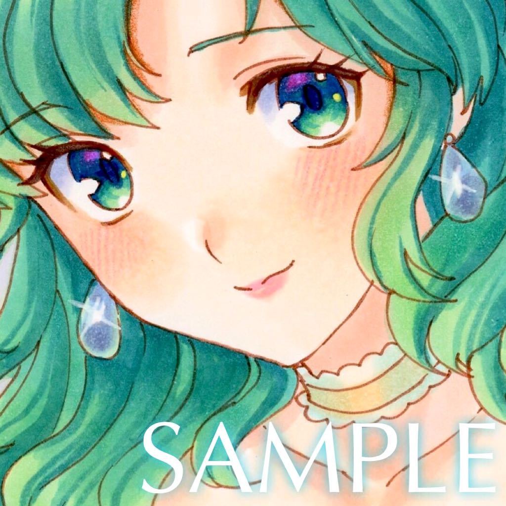 同人手描きイラスト ◇ 美少女戦士セーラームーン ◇ 海王みちる【花嫁