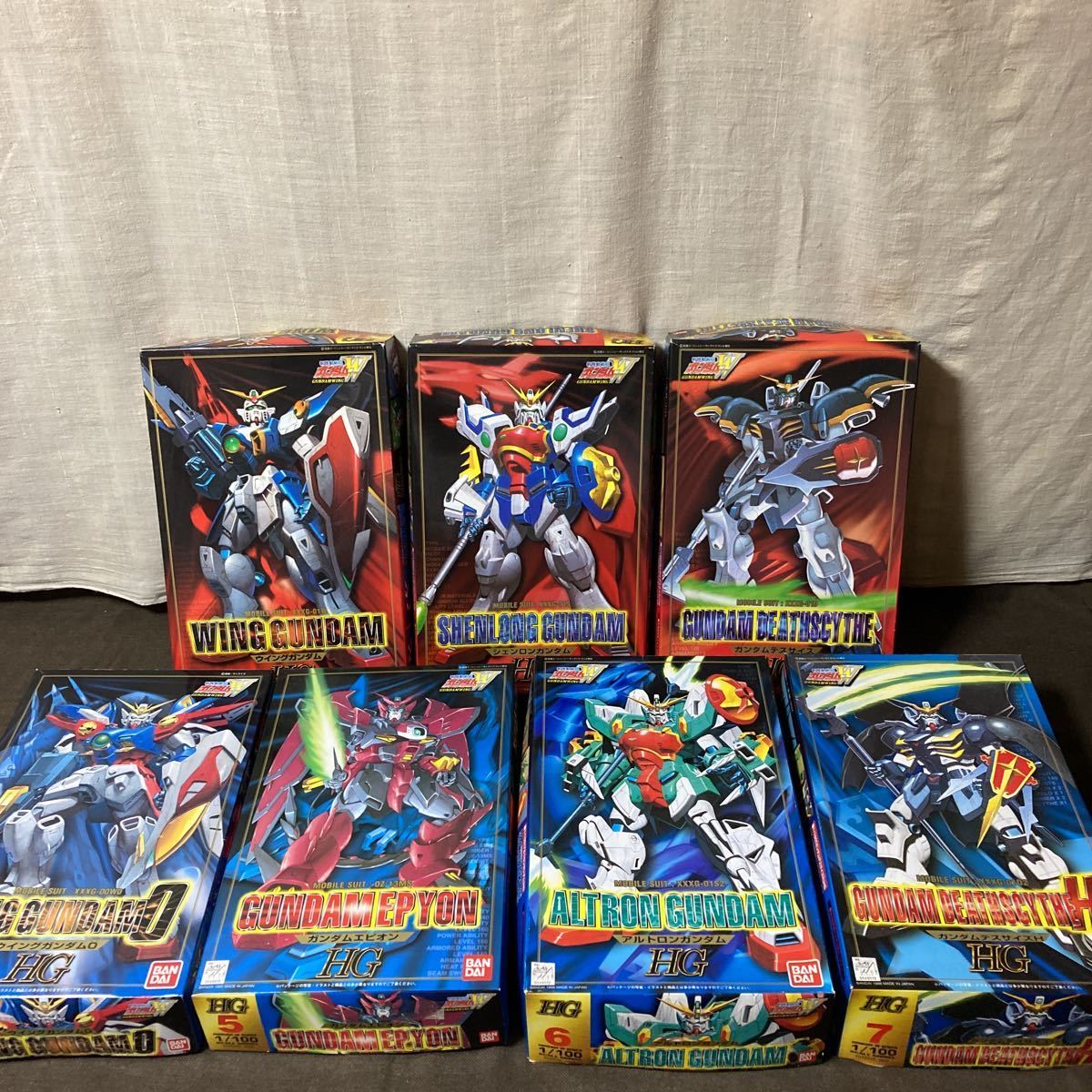 未組立7個セット 新機動戦記ガンダムW GUNDAM WING 1/100 HG ウイング 