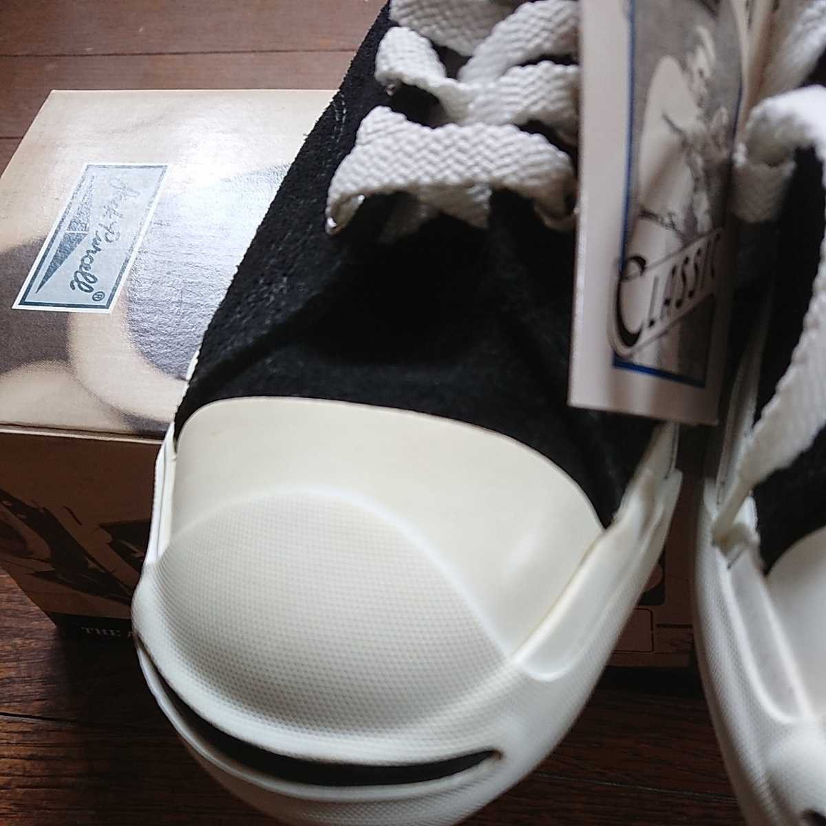 希少・90s日本製コンバース ジャックパーセル スエード 黒 24.5cm 90s 