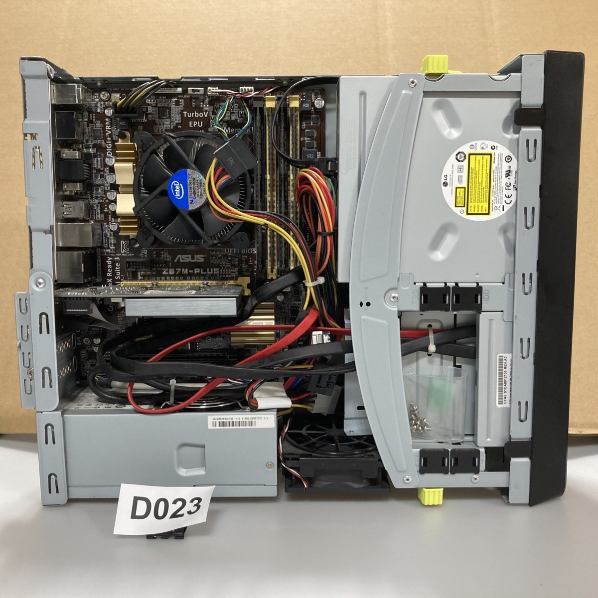ASUS - BIOS Z87M-PLUS⁄CORE D023☆BIOS起動確認☆ASUS i7-4770K(3.5