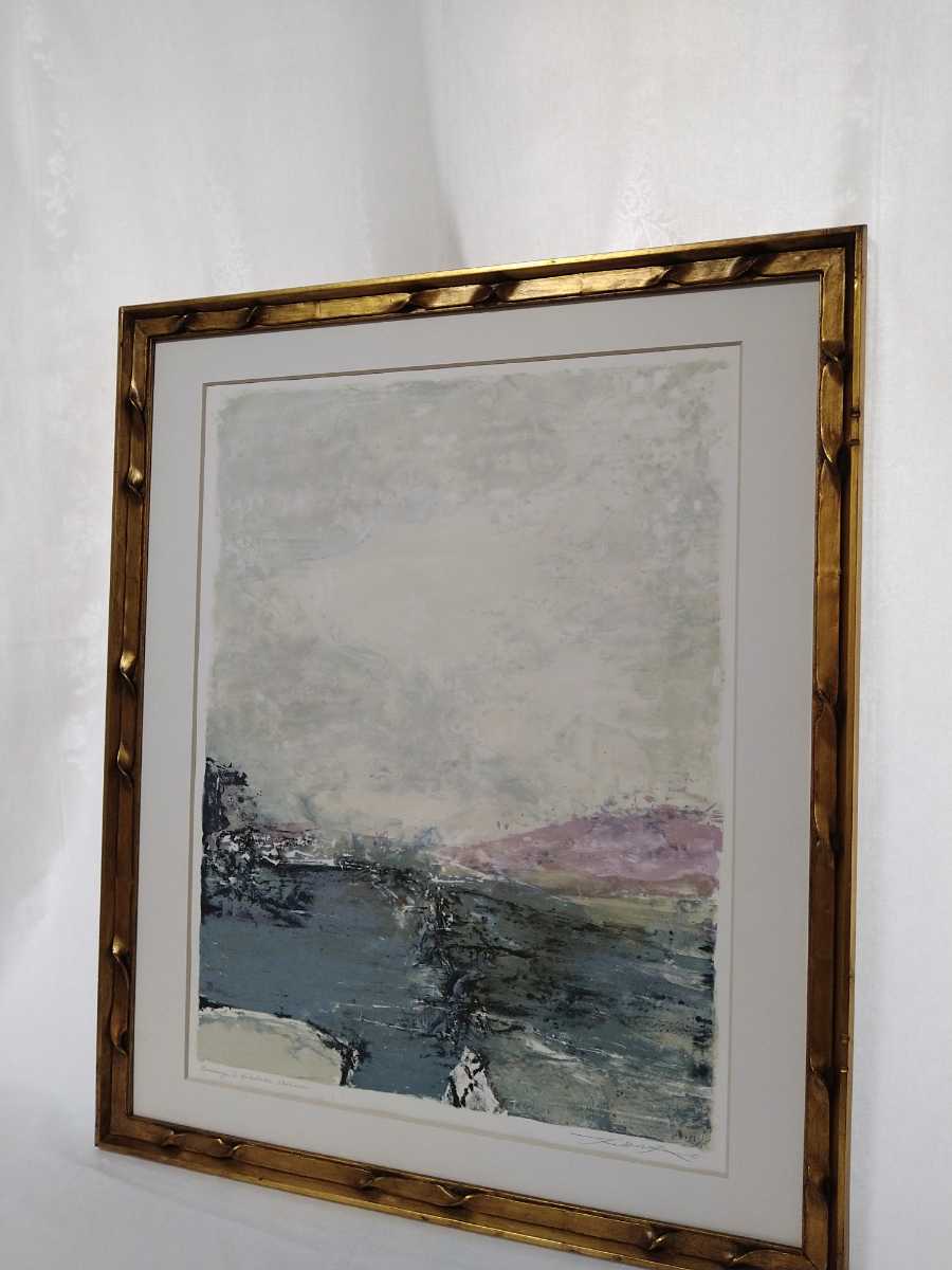 ザオ ウーキー 趙無極 リトグラフ 鹿内信隆に捧ぐ 画寸 46 61cm 中国人作家 叙情的抽象の世界 祈念制作版画 Wou Ki Zao 4411 石版画 リトグラフ 売買されたオークション情報 Yahooの商品情報をアーカイブ公開 オークファン Aucfan Com