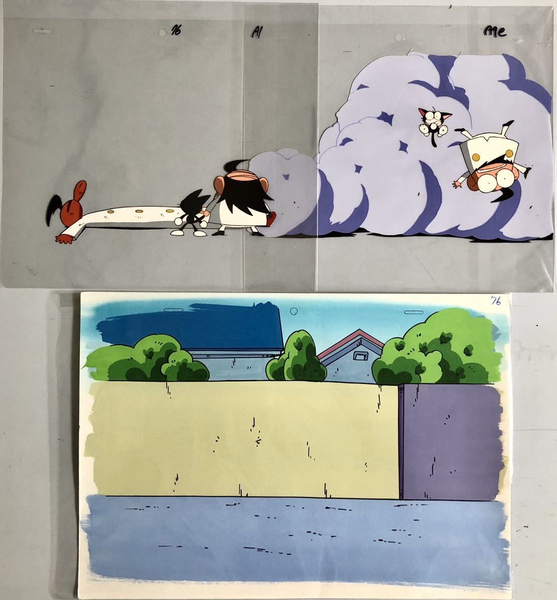 アニメ サイボーグクロちゃん 原作 横内なおき 背景付セル画 動画 レイアウト２枚セット さ行 売買されたオークション情報 Yahooの商品情報をアーカイブ公開 オークファン Aucfan Com