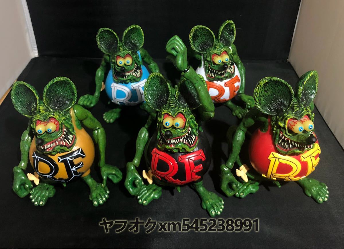 大得価，人気 箱なし ラットフィンク 可動フィギュア RAT FINK フィギュア ソフビ RATFINK 人形 おもちゃ レトロ ファンコ FUNKO ビッグ 5体セット(アメコミ)｜売買されたオークション情報、yahooの商品情報をア その他
