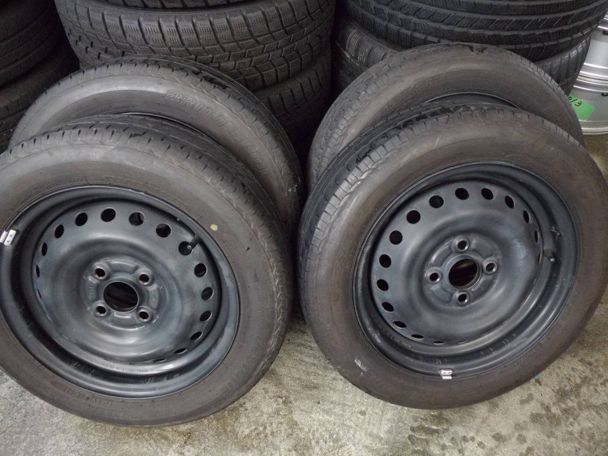 ホンダ N'BOX・Nワゴン スチールホイール付き タイヤ 155/65R14 4本