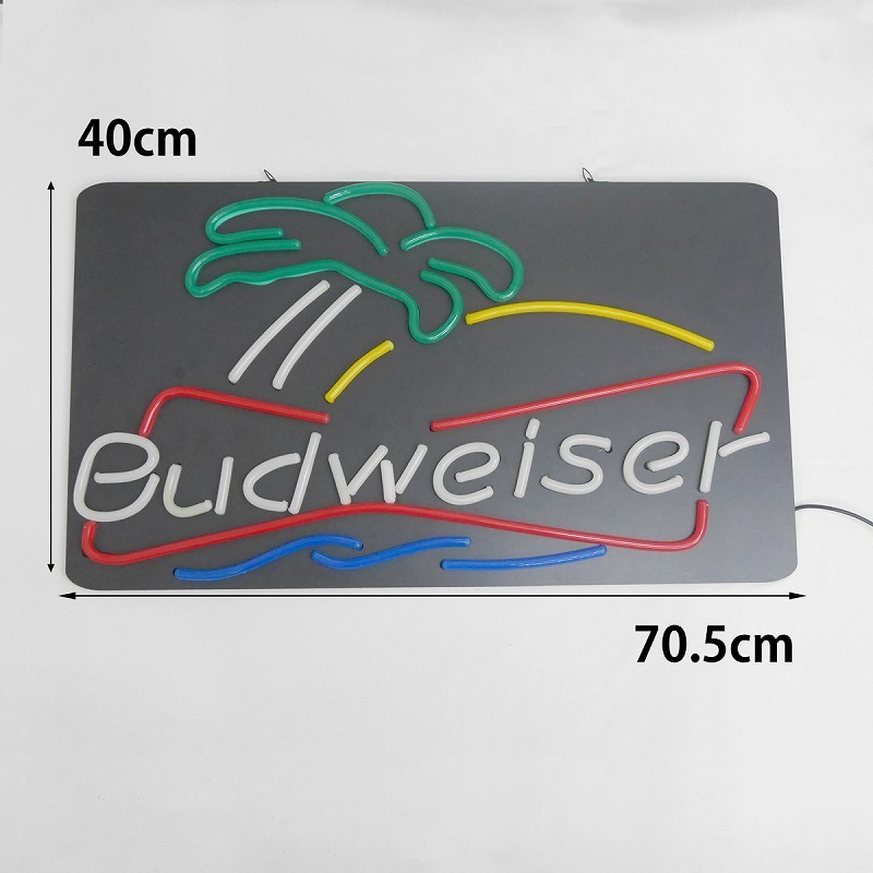バドワイザー Budweiser ネオンサイン LED ビール ロゴ入り アメフト風
