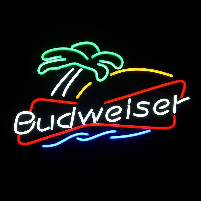バドワイザー Budweiser ネオンサイン LED ビール ロゴ入り アメフト風