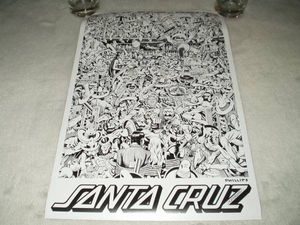 ◇Santa Cruz Jim Phillips ポスター ジムフィリップス レア(スケート 
