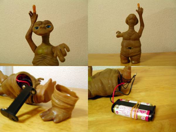 ビンテージ E.T 指と目が光る フィギュア (SF)｜売買された