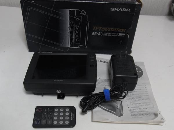 □SHARP 5.6型液晶カラーTV アナログ 6E-A3□中古/難あり(ポータブル 