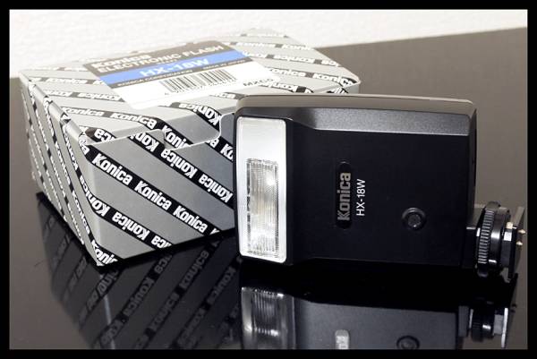 新品未使用!! コニカヘキサーRF用ストロボ FLASH HX-18W (コニカ 