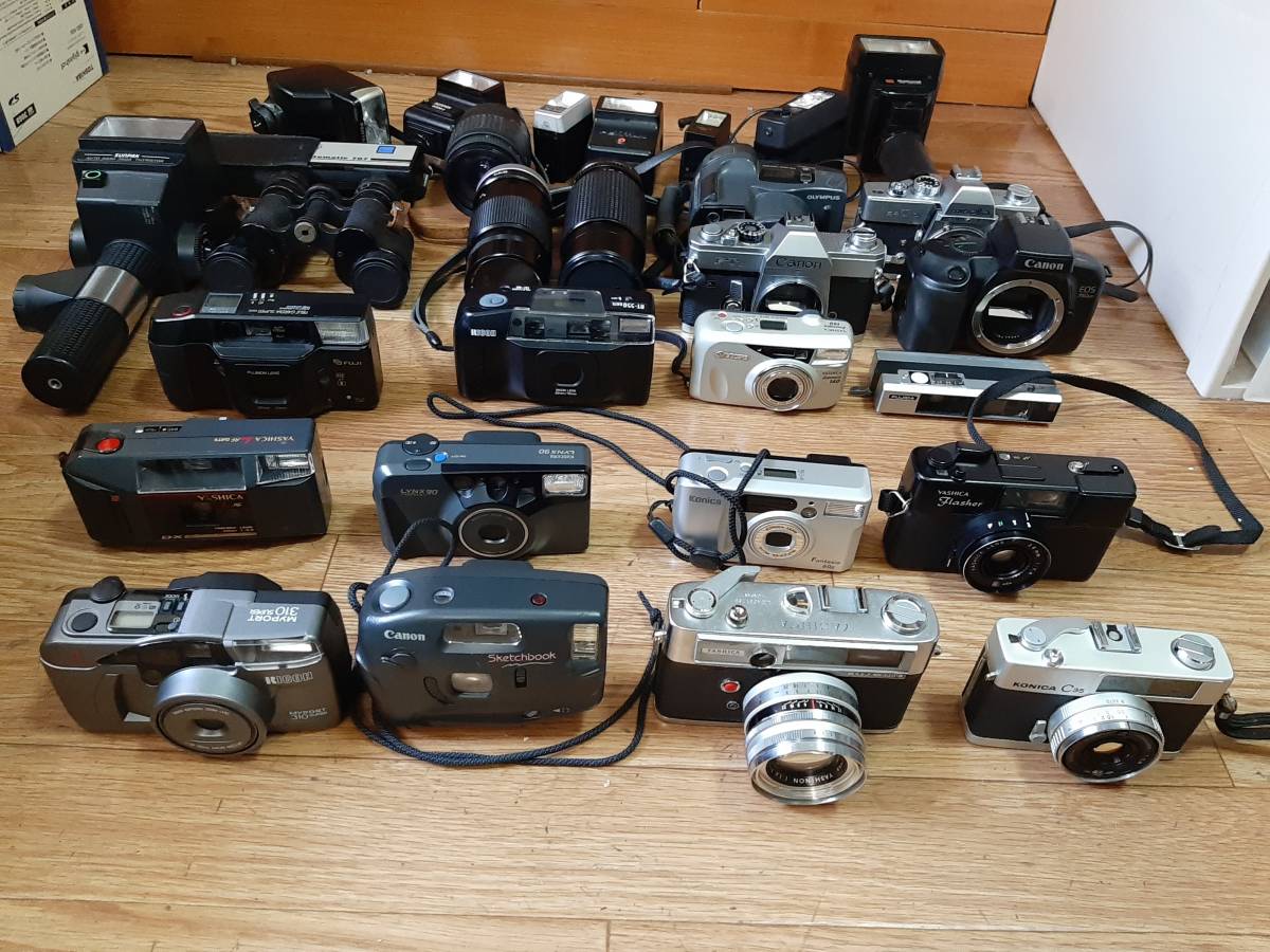 カ*リ様 カメラ まとめて ジャンク品 nikon canon 51 カメラ、光学機器 【大量50点以上】カメラ まとめ売り ジャンク CANON