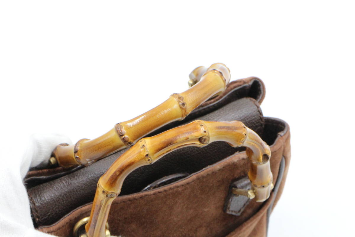 GUCCI グッチ】 007.1793.0238 バンブー 2way ミニハンドバッグ 