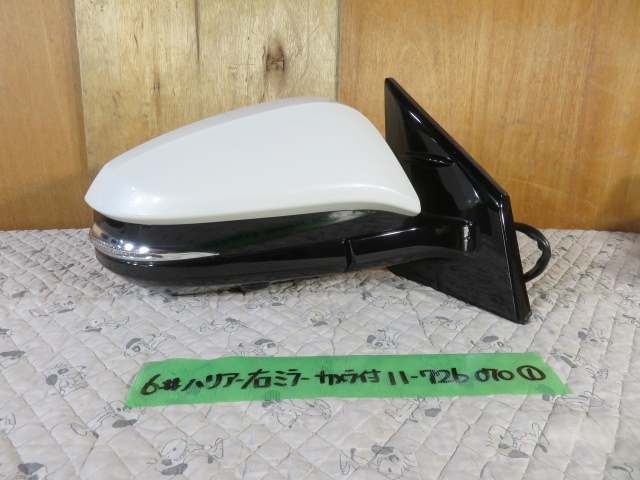 ★美品★ 60 65 ハリアー 右 ドアミラー ミラー カメラ付き ★070★ ハリアー ドアミラー 右 あり マルチビューカメラ 87910-48660