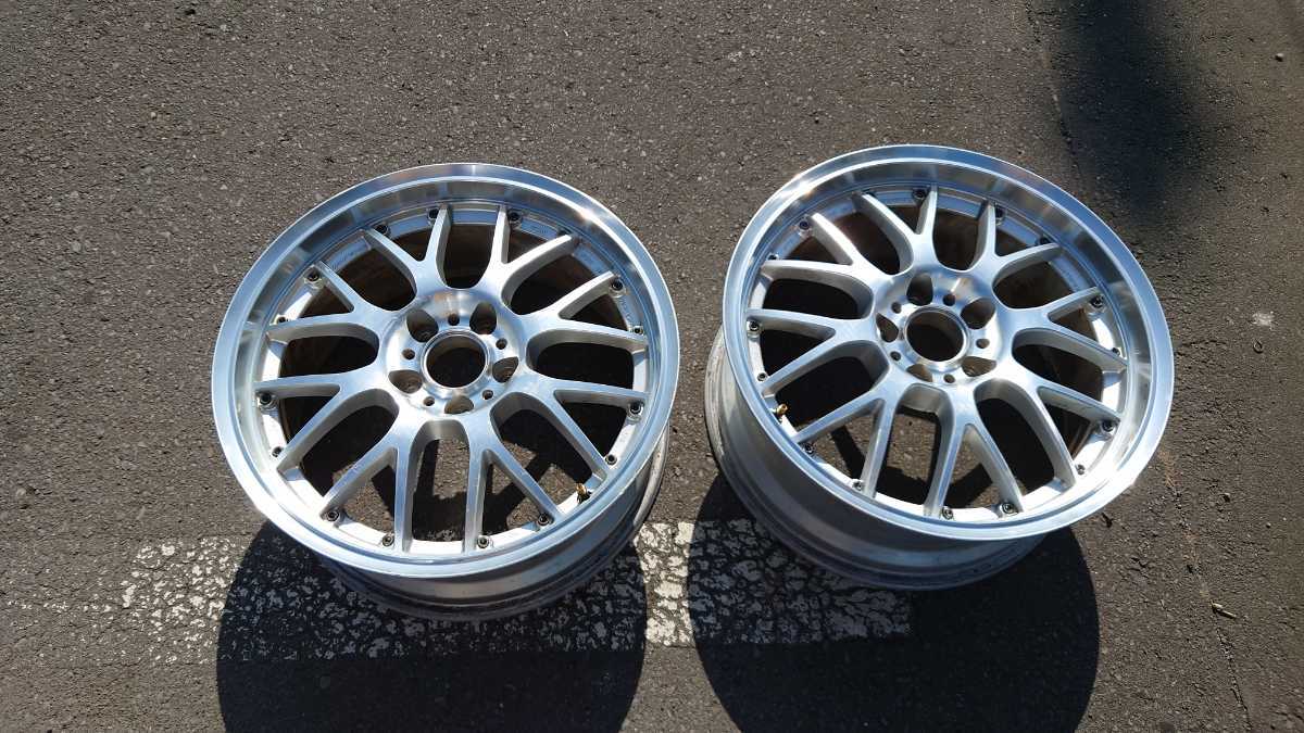 ASARevolution18インチ8j38 114.3 2本 BBSデザインライセンス品 ヤマト便着払い